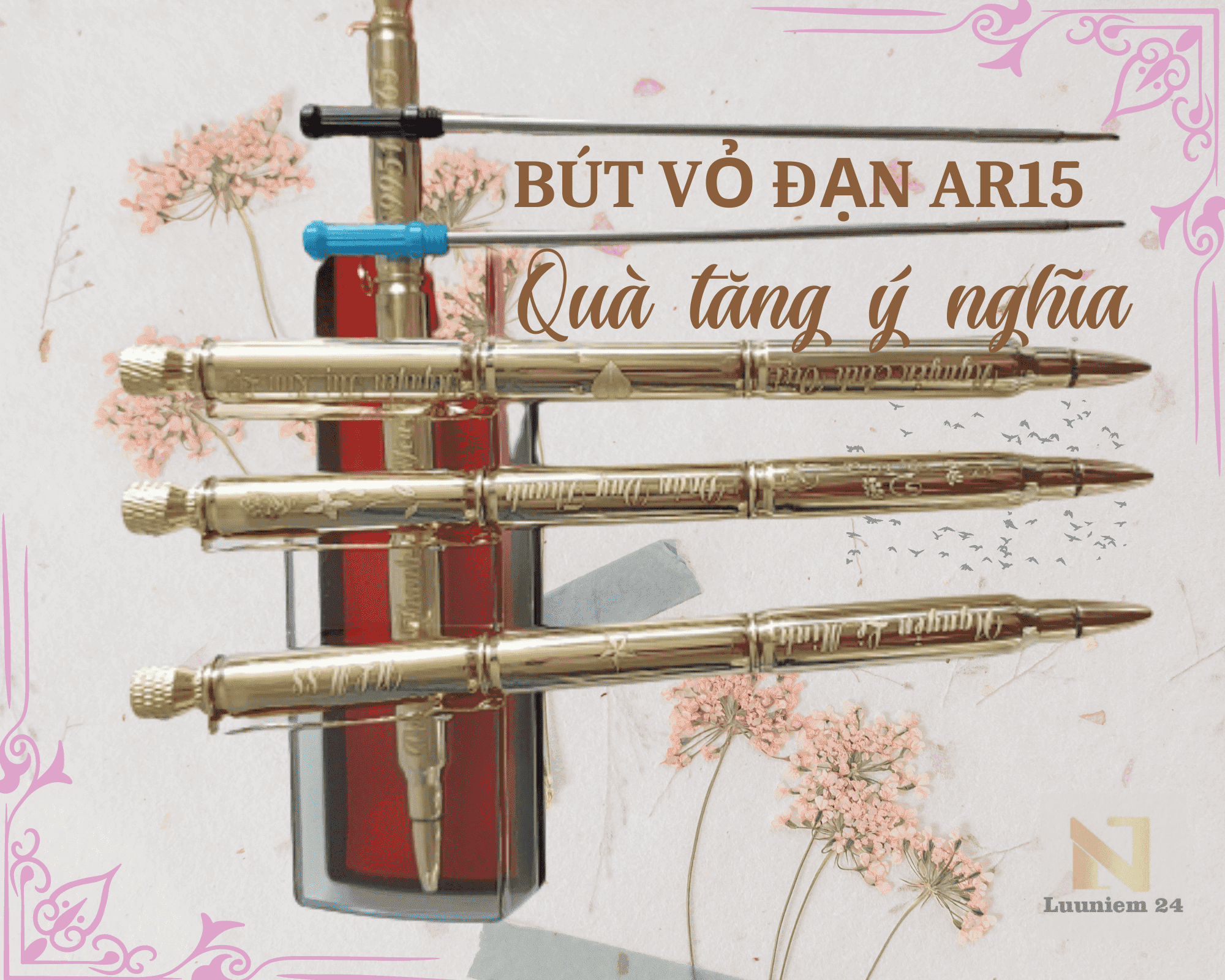 bút vỏ đạn ar15